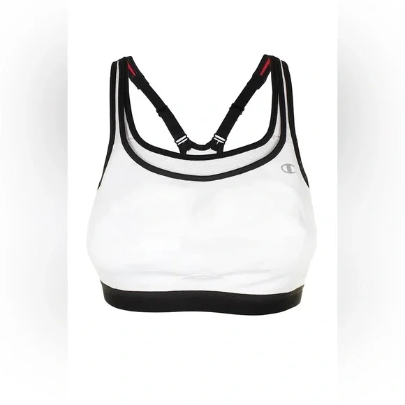 Champion White Sports Bra​ Size 38D - Picture 2 of 9